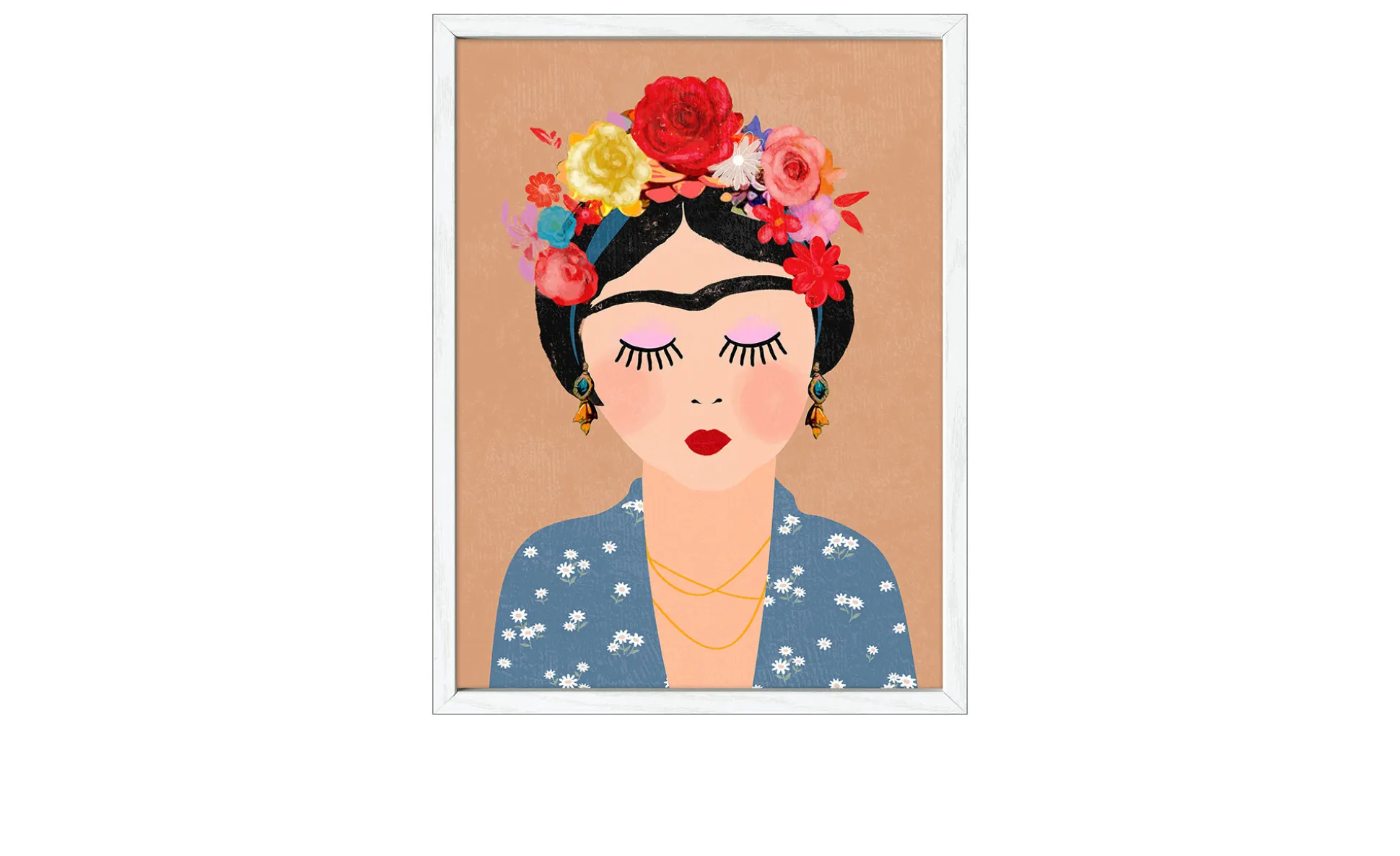Rahmenbild Frida Kahlo II 42,5 x 32,5 cm