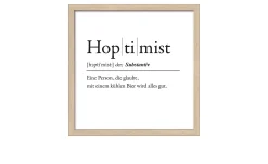Rahmenbild Hopitmist 33 x 33 cm