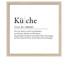 Rahmenbild Küche 33 x 33 cm