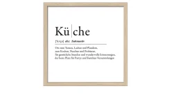 Rahmenbild Küche 33 x 33 cm