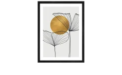 Rahmenbild Leaves in the Sun 33 x 43 cm