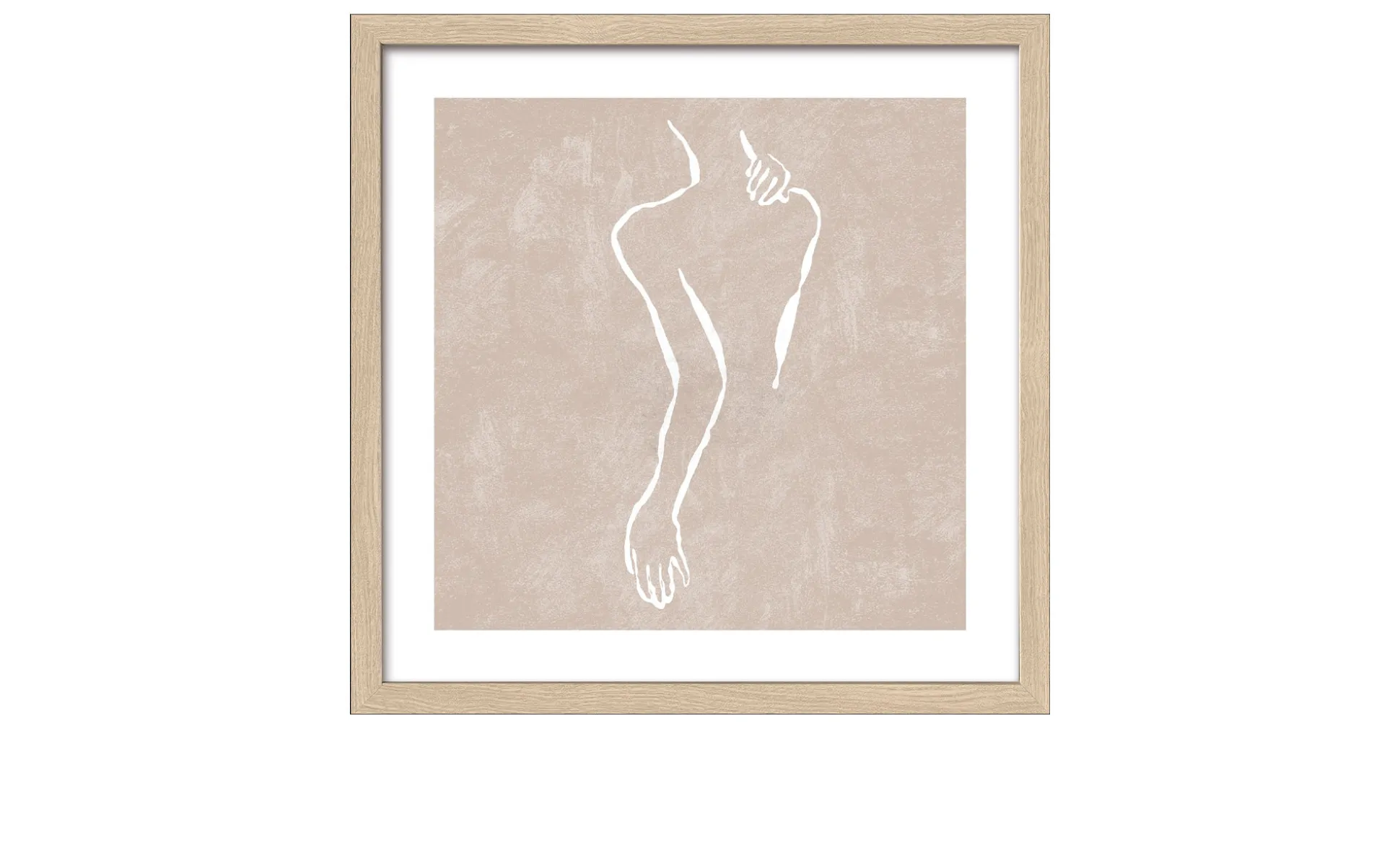Rahmenbild Line Drawing Act III 32,5 x 32,5 cm