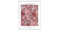 Rahmenbild Morris Pink and Rose 33 x 43 cm