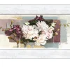 Rahmenbild Ornaments with Peonies 44 x 94 cm