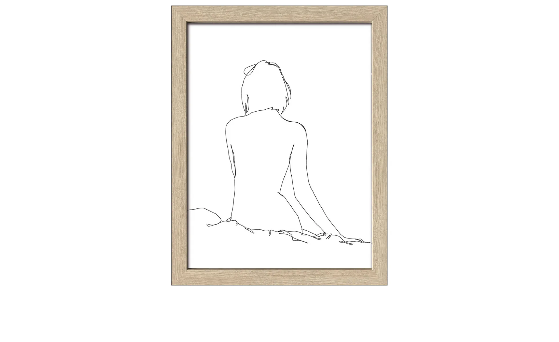 Rahmenbild Sketch of a Woman 33 x 43 cm