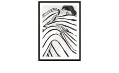 Rahmenbild Sleeping In Stripes 75 x 105 cm