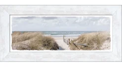 Rahmenbild Way To Beach 44 x 94 cm
