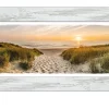 Rahmenbild Weg zum Strand 44 x 94 cm