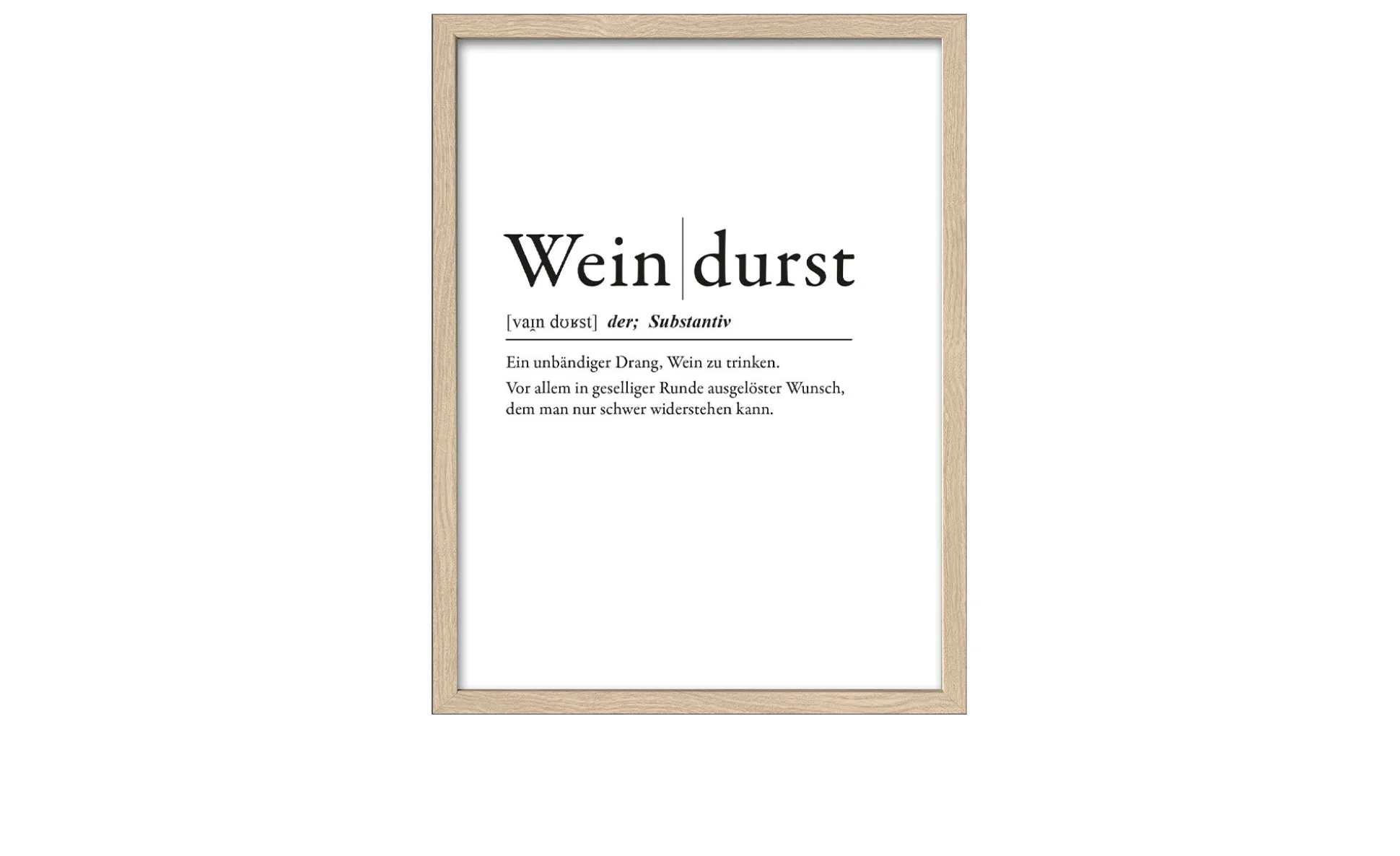 Rahmenbild Weindurst 33 x 43 cm