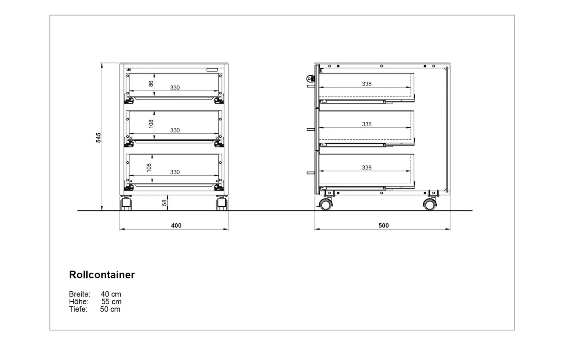 Rollcontainer Madera