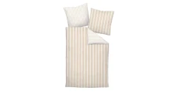 Satin-Bettwäsche 135 x 200 cm Beige