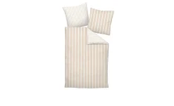 Satin-Bettwäsche 155 x 220 cm Beige