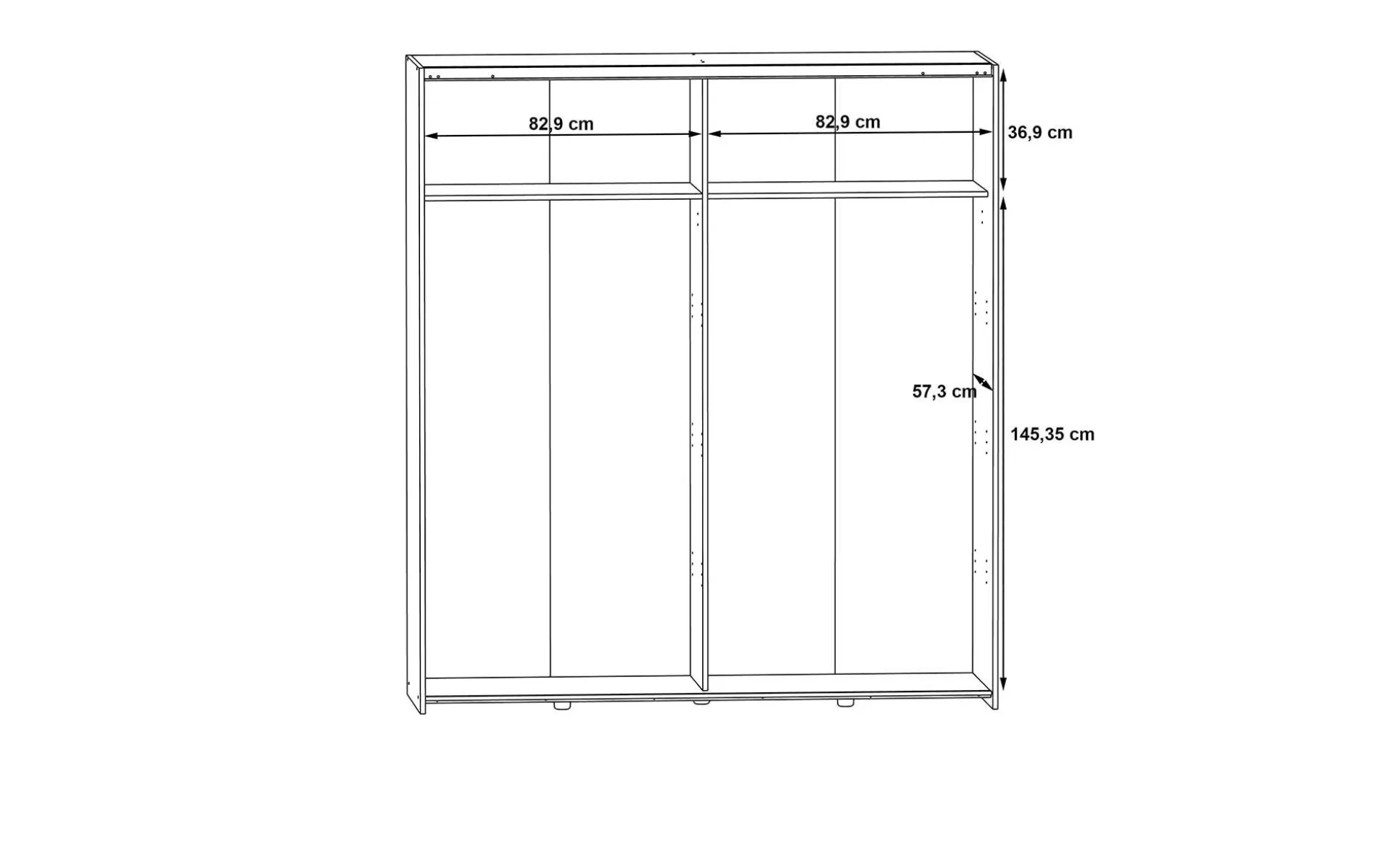 Schwebetürenschrank Nigel