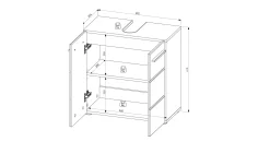 Waschbeckenunterschrank Sylt